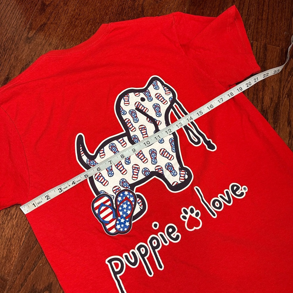 Puppie Love “flip-flop” t-shirt - Picture 9 of 11